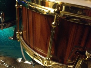 14x6 Bolivian Rosewood Stave Snare by Fierce Drum Co!