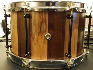12x7 Walnut & Red Elm Stave Piccolo Snare by HHG Drums!